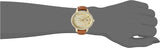 Buy Shop Michael Kors Whitley Quartz Gold Dial Brown Leather Strap Watch For Women - MK2428 USA Online