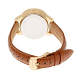 Buy Shop Michael Kors Whitley Quartz Gold Dial Brown Leather Strap Watch For Women - MK2428 USA Online