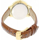 Buy Shop Michael Kors Whitley Quartz Gold Dial Brown Leather Strap Watch For Women - MK2428 USA Online
