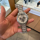 Buy Shop Michael Kors Whitney Chronograph Crystals Silver Dial Silver Steel Strap Watch For Women - MK6728 USA Online