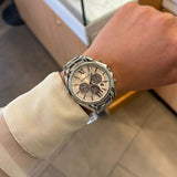 Buy Shop Michael Kors Whitney Chronograph Crystals Silver Dial Silver Steel Strap Watch For Women - MK6728 USA Online