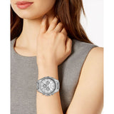 Buy Shop Michael Kors Whitney Chronograph Crystals Silver Dial Silver Steel Strap Watch For Women - MK6728 USA Online