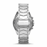 Buy Shop Michael Kors Whitney Chronograph Crystals Silver Dial Silver Steel Strap Watch For Women - MK6728 USA Online