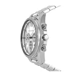 Buy Shop Michael Kors Whitney Chronograph Crystals Silver Dial Silver Steel Strap Watch For Women - MK6728 USA Online