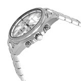 Buy Shop Michael Kors Whitney Chronograph Crystals Silver Dial Silver Steel Strap Watch For Women - MK6728 USA Online