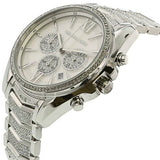 Buy Shop Michael Kors Whitney Chronograph Crystals Silver Dial Silver Steel Strap Watch For Women - MK6728 USA Online