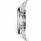 Buy Shop Michael Kors Whitney Chronograph Crystals Silver Dial Silver Steel Strap Watch For Women - MK6728 USA Online