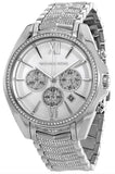 Buy Shop Michael Kors Whitney Chronograph Crystals Silver Dial Silver Steel Strap Watch For Women - MK6728 USA Online