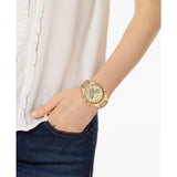 Buy Shop Michael Kors Whitney Chronograph Gold Dial Gold Steel Strap Watch For Women - MK6729 USA Online