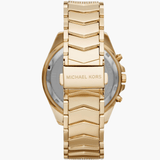 Buy Shop Michael Kors Whitney Chronograph Gold Dial Gold Steel Strap Watch For Women - MK6729 USA Online