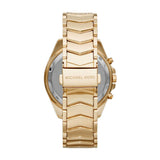 Buy Shop Michael Kors Whitney Chronograph Gold Dial Gold Steel Strap Watch For Women - MK6729 USA Online