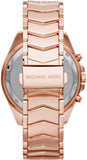 Buy Shop Michael Kors Whitney Chronograph Rose Gold Dial Rose Gold Steel Strap Watch For Women - MK6730 USA Online