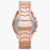Buy Shop Michael Kors Whitney Chronograph Rose Gold Dial Rose Gold Steel Strap Watch For Women - MK6730 USA Online