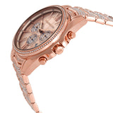 Buy Shop Michael Kors Whitney Chronograph Rose Gold Dial Rose Gold Steel Strap Watch For Women - MK6730 USA Online