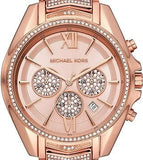 Buy Shop Michael Kors Whitney Chronograph Rose Gold Dial Rose Gold Steel Strap Watch For Women - MK6730 USA Online
