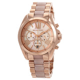 Buy Shop Michael Kors Whitney Chronograph Rose Gold Dial Rose Gold Steel Strap Watch For Women - MK6730 USA Online