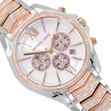 Buy Shop Michael Kors Whitney Chronograph Silver Dial Two Tone Steel Strap Watch For Women - MK7225 USA Online