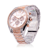 Buy Shop Michael Kors Whitney Chronograph Silver Dial Two Tone Steel Strap Watch For Women - MK7225 USA Online