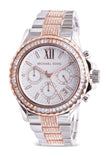 Buy Shop Michael Kors Whitney Chronograph Silver Dial Two Tone Steel Strap Watch For Women - MK7225 USA Online