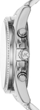 Buy Shop Michael Kors Whitney Chronograph Crystals Silver Dial Silver Steel Strap Watch For Women - MK6728 USA Online