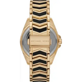 Buy Shop Michael Kors Whitney Quartz Black Dial Two Tone Steel Strap Watch For Women - MK6743 USA Online