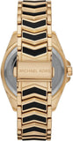 Buy Shop Michael Kors Whitney Quartz Black Dial Two Tone Steel Strap Watch For Women - MK6743 USA Online