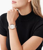 Buy Shop Michael Kors Whitney Quartz White Dial Rose Gold Steel Strap Watch For Women - MK6694 USA Online