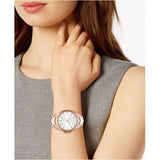 Buy Shop Michael Kors Whitney Quartz White Dial Rose Gold Steel Strap Watch For Women - MK6694 USA Online