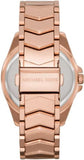 Buy Shop Michael Kors Whitney Quartz White Dial Rose Gold Steel Strap Watch For Women - MK6694 USA Online