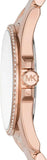 Buy Shop Michael Kors Whitney Quartz White Dial Rose Gold Steel Strap Watch For Women - MK6694 USA Online