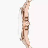 Buy Shop Michael Kors Whitney Quartz White Dial Rose Gold Steel Strap Watch For Women - MK6694 USA Online