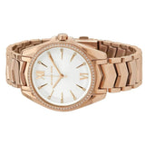 Buy Shop Michael Kors Whitney Quartz White Dial Rose Gold Steel Strap Watch For Women - MK6694 USA Online