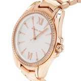 Buy Shop Michael Kors Whitney Quartz White Dial Rose Gold Steel Strap Watch For Women - MK6694 USA Online