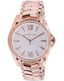 Buy Shop Michael Kors Whitney Quartz White Dial Rose Gold Steel Strap Watch For Women - MK6694 USA Online