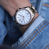 Buy Shop Michael Kors Whitney Quartz White Dial Two Tone Steel Strap Watch For Women - MK6686 USA Online