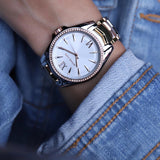 Buy Shop Michael Kors Whitney Quartz White Dial Two Tone Steel Strap Watch For Women - MK6686 USA Online