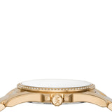 Buy Shop Michael Kors Whitney Three-Hand White Dial Gold Steel Strap Watch For Women - MK6693 USA Online