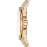 Buy Shop Michael Kors Whitney Three-Hand White Dial Gold Steel Strap Watch For Women - MK6693 USA Online