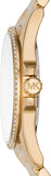 Buy Shop Michael Kors Whitney Three-Hand White Dial Gold Steel Strap Watch For Women - MK6693 USA Online