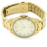 Buy Shop Michael Kors Whitney Three-Hand White Dial Gold Steel Strap Watch For Women - MK6693 USA Online