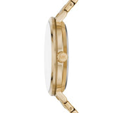 Buy Shop Michael Kors Addyson Three-Hand White Dial Gold Steel Strap Watch for Women - MK4712 USA Online