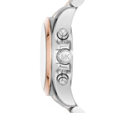 Buy Shop Michael Kors Bradshaw Chronograph White Dial Two Tone Steel Strap Watch For Women - MK7258 USA Online