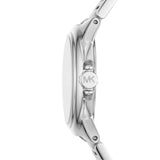 Buy Shop Michael Kors Camille Three Hand Silver Dial Silver Steel Strap Watch For Women - MK7259 USA Online