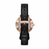 Buy Shop Michael Kors Pyper Three Hand White Dial Black Leather Strap Watch For Women - MK2835 USA Online