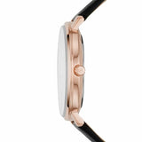Buy Shop Michael Kors Pyper Quartz White Dial Black Leather Strap Watch For Women - MK2834 USA Online