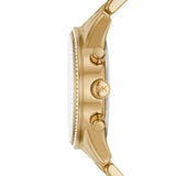 Buy Shop Michael Kors Ritz Chronograph Gold Dial Gold Steel Strap Watch For Women - MK7310 USA Online