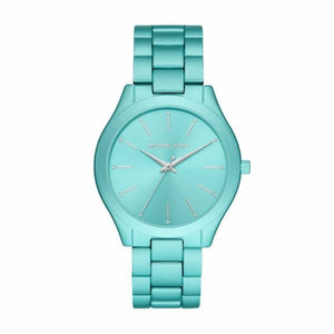 Buy Shop Michael Kors Slim Runway Blue Dial Blue Steel Strap Watch For Women - MK4525 USA Online