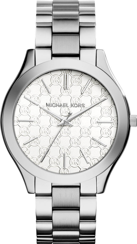 Buy Shop Michael Kors Runway Silver Dial Silver Stainless Steel Strap Watch for Women - MK3371 USA Online