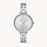 Buy Shop Michael Kors Charley Quartz Silver Dial Silver Steel Strap Watch for Women - MK4398 USA Online