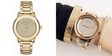 Buy Shop Michael Kors Kinley Gold Dial Gold Steel Strap Watch for Women - MK6209 USA Online